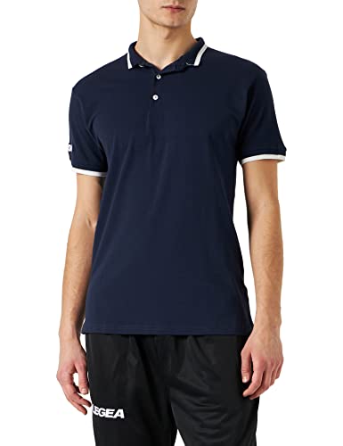 Legea lea srl Unisex Poloshirt Dacca T-Shirt, blau/weiß, S Legea lea srl Unisex Poloshirt Dacca T-Shirt, blau/weiß, S von Legea