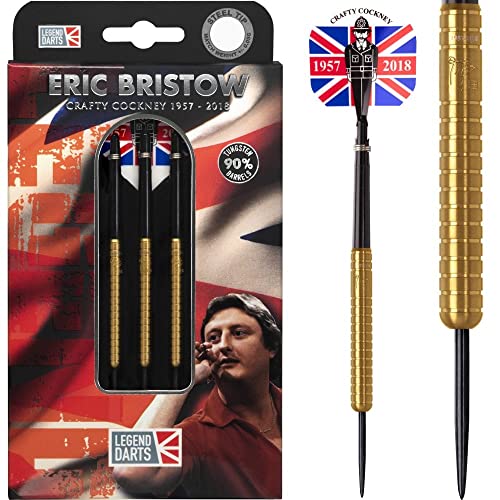 Eric Bristow Crafty Cockney 90% Gold Ringed - Steeldarts 26 Gramm von Legend Darts