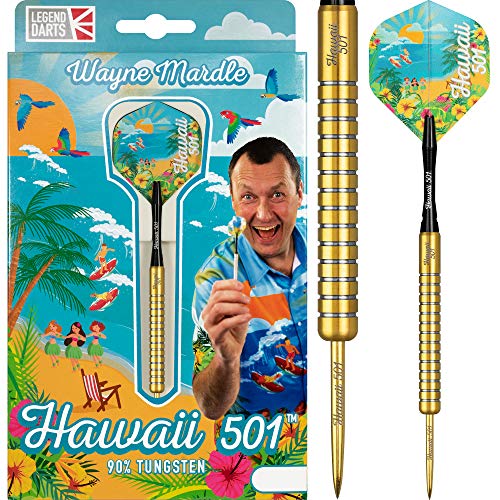 Wayne Mardle Hawaii 501 90% Gold - Steeldarts 20 Gramm von Legend Darts