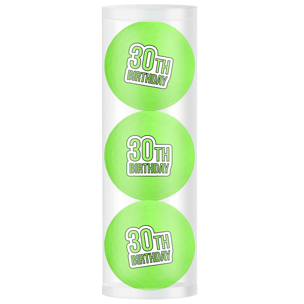 'Golfball Geschenkset "30th Birthday" 3er lime' 'Golfball Geschenkset "30th Birthday" 3er lime' von Legend