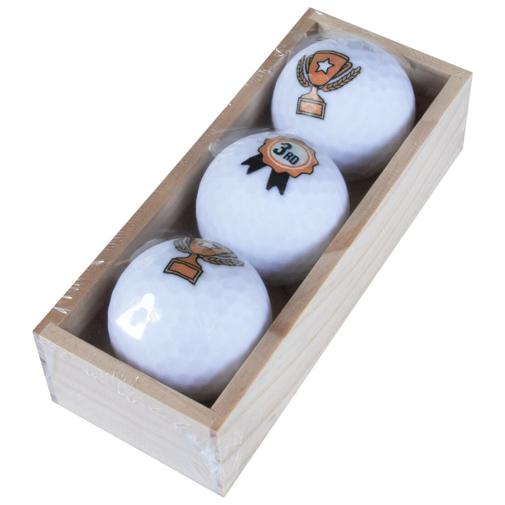 'Golfball Geschenkset "3rd" 3er in Holzbox' 'Golfball Geschenkset "3rd" 3er in Holzbox' von Legend