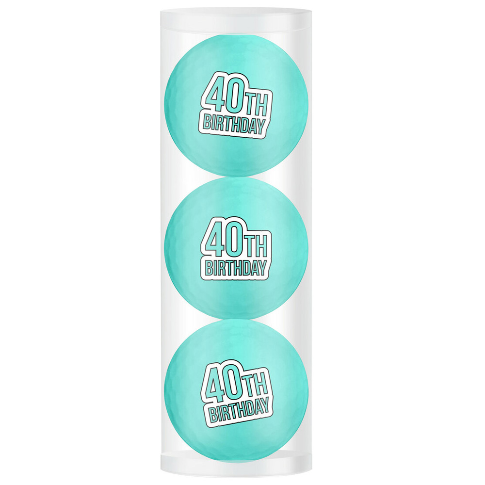 'Golfball Geschenkset "40th Birthday" 3er blau' 'Golfball Geschenkset "40th Birthday" 3er blau' von Legend