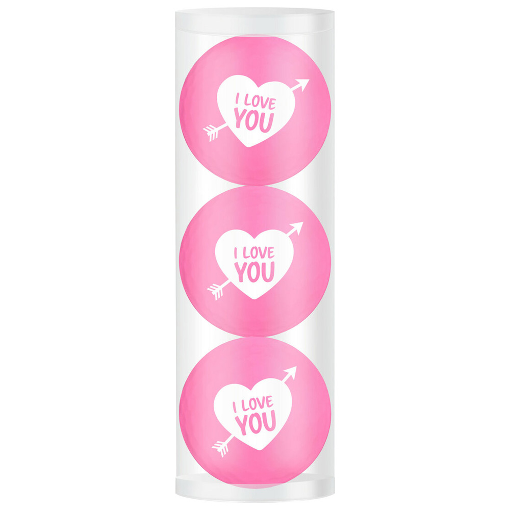 'Golfball Geschenkset I love you pink' von Legend