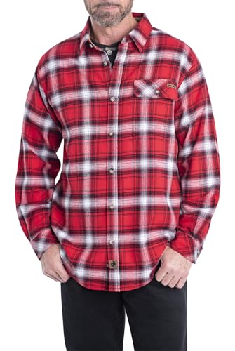 Legendary Whitetails Buck Camp Herren-Flanellhemd, Racing Red Plaid, X-Large hoch von Legendary Whitetails