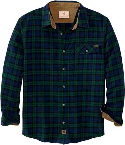 Legendary Whitetails Herren Buck Camp Flanellhemd Button-Down-Shirt, Schottenkaro Wald Plaid, 3X-Large von Legendary Whitetails