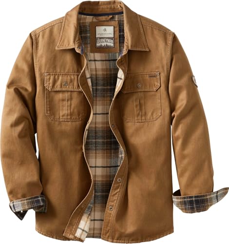 Legendary Whitetails Journeyman Herrenhemdjacke, Flanellfutter, Shacket für Herren, wasserabweisender Mantel, robuste Herbstkleidung, Barley, M Legendary Whitetails Journeyman Herrenhemdjacke, Flanellfutter, Shacket für Herren, wasserabweisender Mantel, robuste Herbstkleidung, Barley, M von Legendary Whitetails