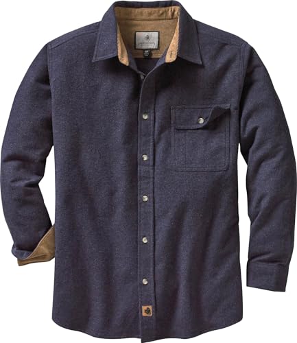 Legendary Whitetails Herren Buck Camp Flanell Langarm Plaid Button Down Freizeithemd Cordbündchen, Marineblau, meliert, XL Legendary Whitetails Herren Buck Camp Flanell Langarm Plaid Button Down Freizeithemd Cordbündchen, Marineblau, meliert, XL von Legendary Whitetails