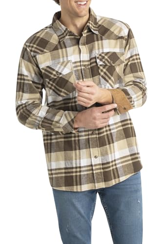 Legendary Whitetails Herren Standard Shotgun Western Flanellhemd, Tobacco Range Plaid, XXL von Legendary Whitetails