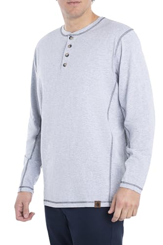 Legendary Whitetails Men's Maverick Slub Henley Shirt, Athletic Heather, X-Large Tall von Legendary Whitetails