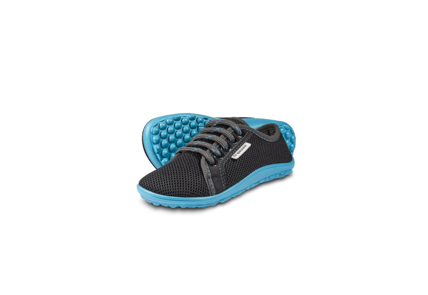 Leguano Leguanito Aktiv Anthrazit Kinder, blaue Sohle - Kinder Barfußschuh Leguano Leguanito Aktiv Anthrazit Kinder, blaue Sohle - Kinder Barfußschuh von Leguano