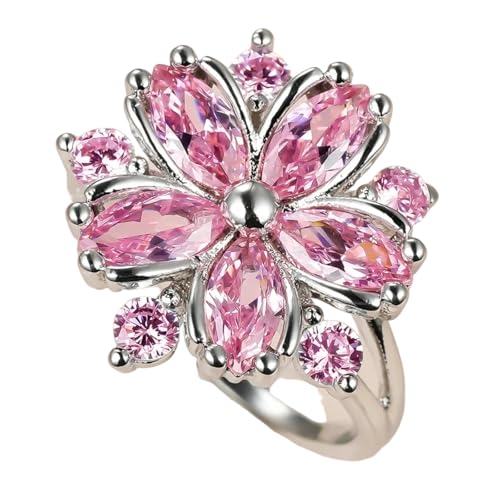 Lehourmast Ring Ringe Damen Bijouterie Herren Ring Damen 6 Rosa von Lehourmast