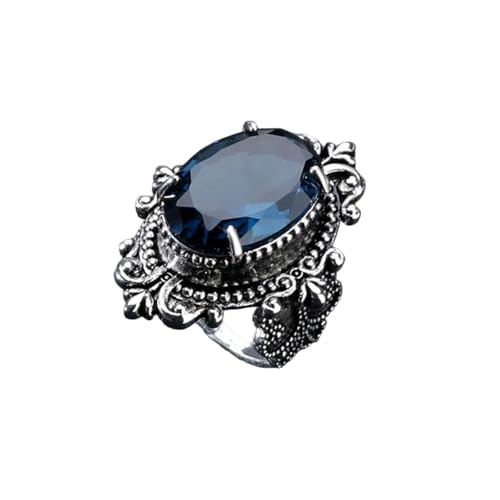 Lehourmast Ring Ringe Damen Bijouterie Herren Ring Damen 9 Blau von Lehourmast