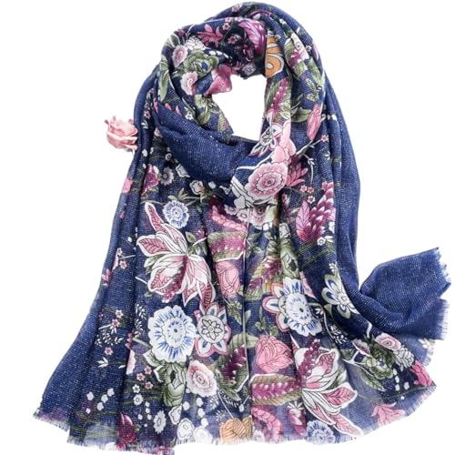 Lehourmast Schals Tücher Halstuch Scarf Damen Schal Blau von Lehourmast