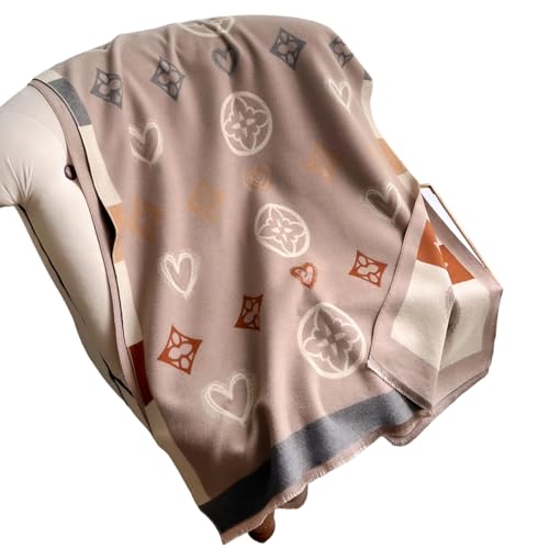 Lehourmast Schals Tücher Halstuch Scarf Damen Schal Khaki von Lehourmast