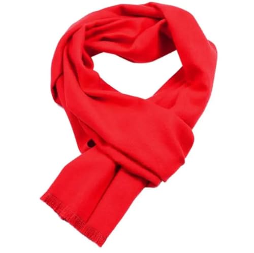 Lehourmast Schals Tücher Halstuch Scarf Herren Schal 30X180Cm Rot von Lehourmast