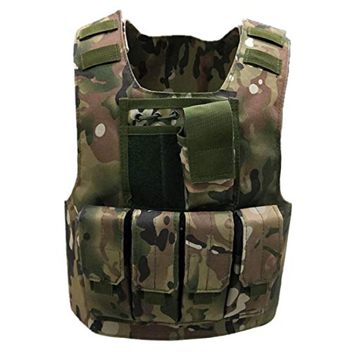 Leic Taktische Schutzweste Kinder Militär Dreistufige Tactics Extended Gear Weste Anzug für unter 140 cm für CS Training Airsoft Paintball-Spiel Leic Taktische Schutzweste Kinder Militär Dreistufige Tactics Extended Gear Weste Anzug für unter 140 cm für CS Training Airsoft Paintball-Spiel von Leic