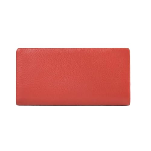 Lejdi Business-Handtaschen Geldbörsen for Damen Geldklammern Abendtaschen Rindsleder-Geldbörsen Kartenetuis aus echtem Leder(Orange) von Lejdi