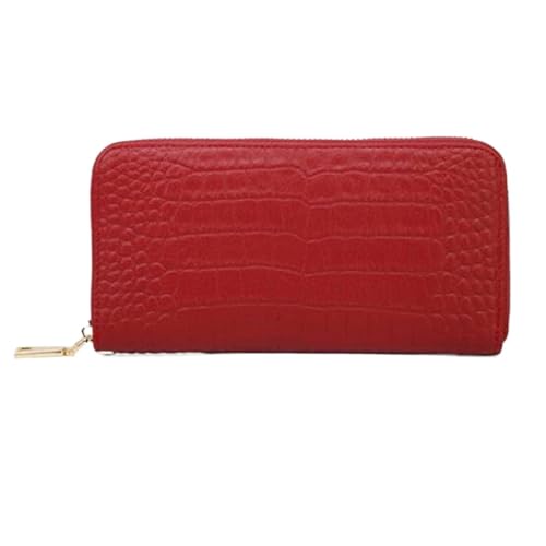 Lejdi Geld-Organizer Damen Geldklammern Geldbörsen Kartenetuis aus echtem Leder Abendtaschen Geldbörsen Business-Handtaschen(Red) von Lejdi