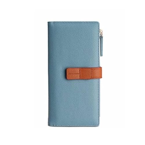 Lejdi Geld-Organizer Geldbörsen for Damen Brieftaschen Kartenetuis Lederhandtaschen Abendtaschen Geldklammern(Blue) von Lejdi