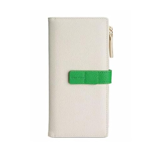 Lejdi Geld-Organizer Geldbörsen for Damen Brieftaschen Kartenetuis Lederhandtaschen Abendtaschen Geldklammern(White) von Lejdi