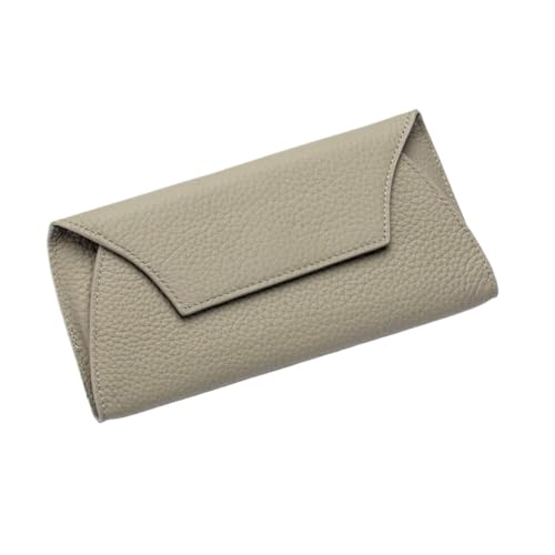 Lejdi Geldbörsen Handtaschen Geldbörsen for Frauen Geldklammern Echtes Leder Abendtaschen Kartenetuis 8,1 Zoll(Green) von Lejdi