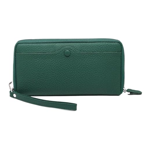 Lejdi Geldbörsen for Damen Geldklammern Geldbörsen Abendhandtaschen Kartenetuis aus echtem Leder Geld-Organizer(Green) von Lejdi