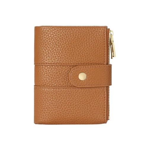 Lejdi Kleine Geldbörsen Geldklammern for Damen Kartenetuis aus echtem Leder Geldbörsen Handtaschen Geld-Organizer(Brown) von Lejdi