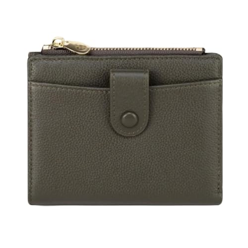 Lejdi Kleine Kartenetuis Geldklammern for Damen Geldbörsen aus echtem Leder Handtaschen Geld-Organizer(Green) von Lejdi