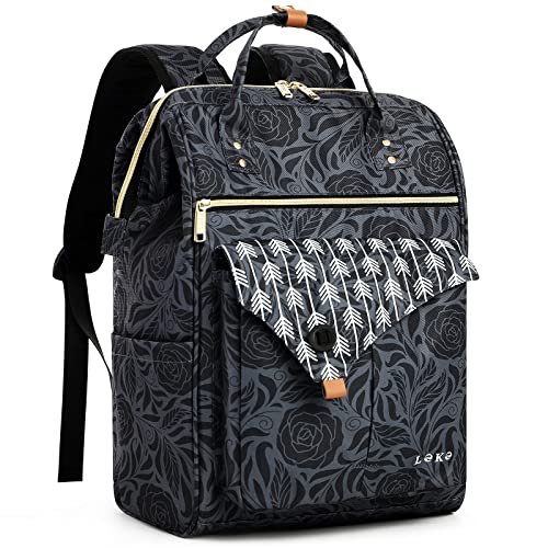 Lekesky Rucksack Damen Laptop Rucksack 15,6 Zoll Schulrucksack Daypack mit Anti Diebstahl Tasche für Rei Lekesky Rucksack Damen Laptop Rucksack 15,6 Zoll Schulrucksack Daypack mit Anti Diebstahl Tasche für Rei von Lekesky