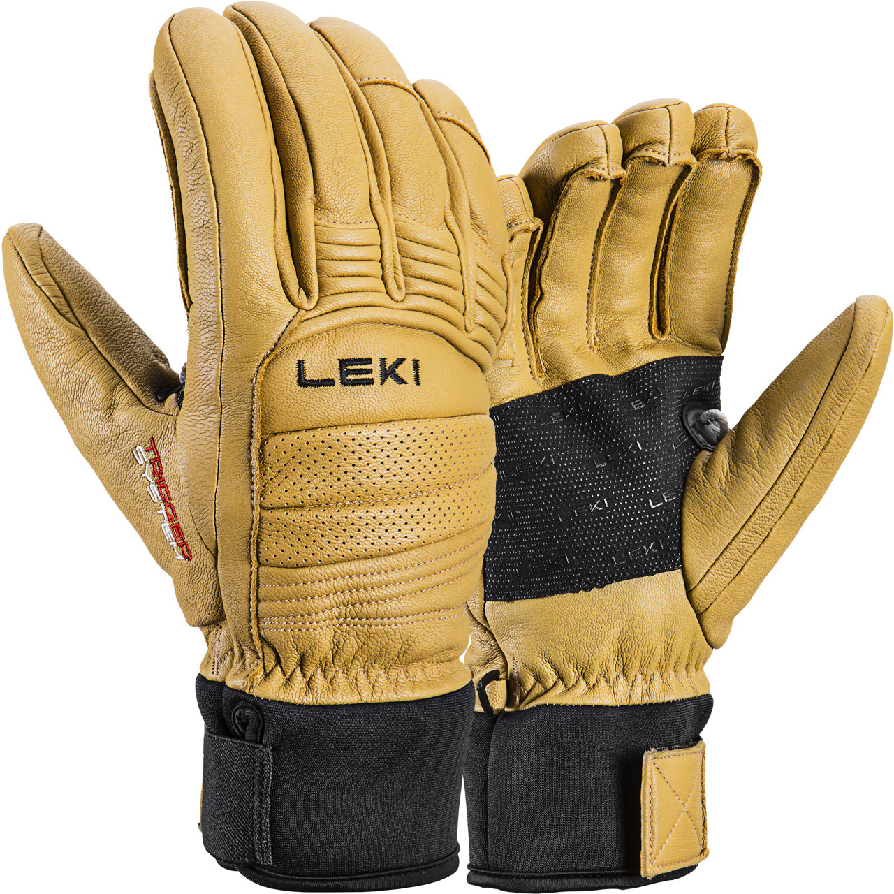 Leki Herren Handschuh COPPER 3D PRO nature/black von Leki