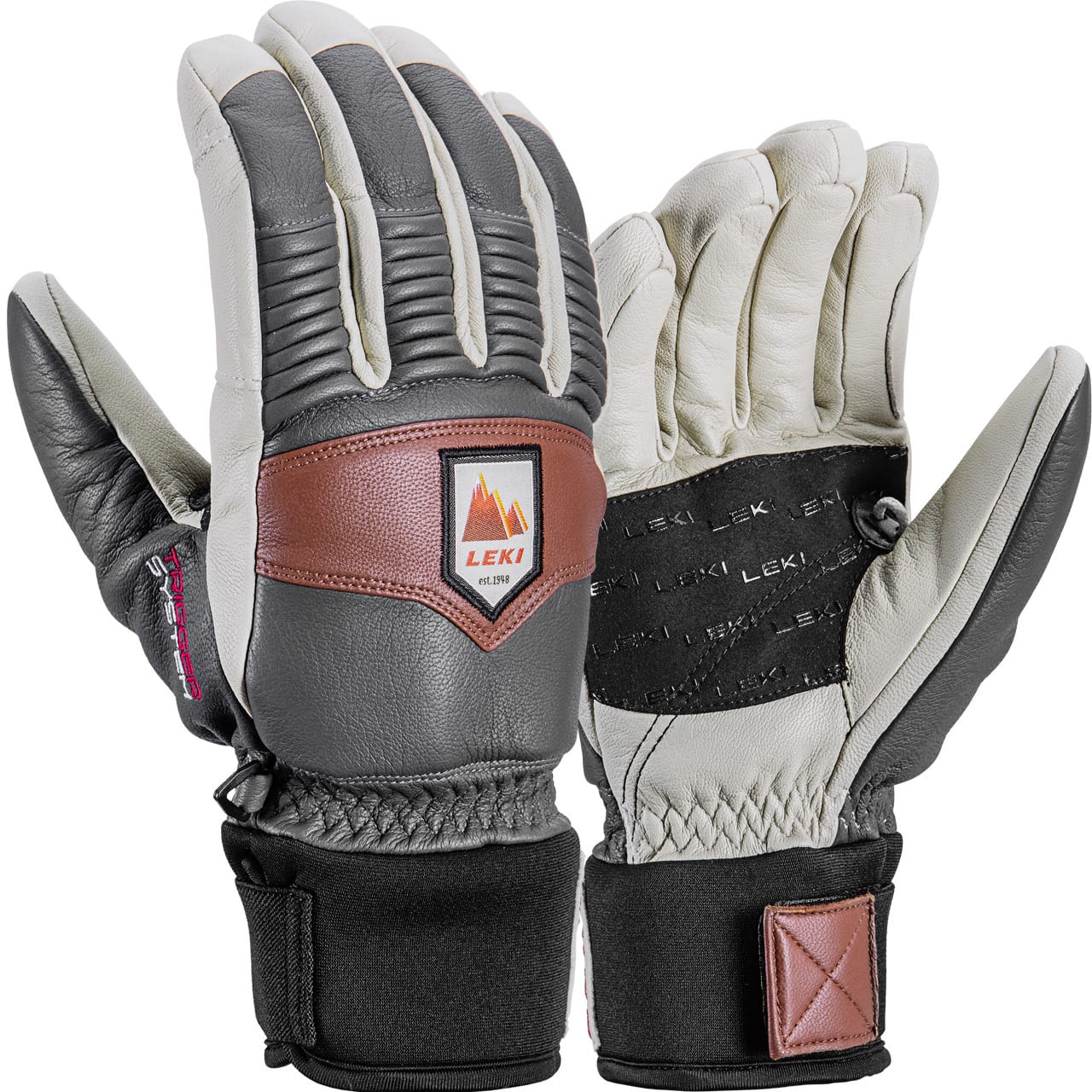 Leki Herren Handschuh PATROL 3D graphit/off white/maroon Leki Herren Handschuh PATROL 3D graphit/off white/maroon von Leki