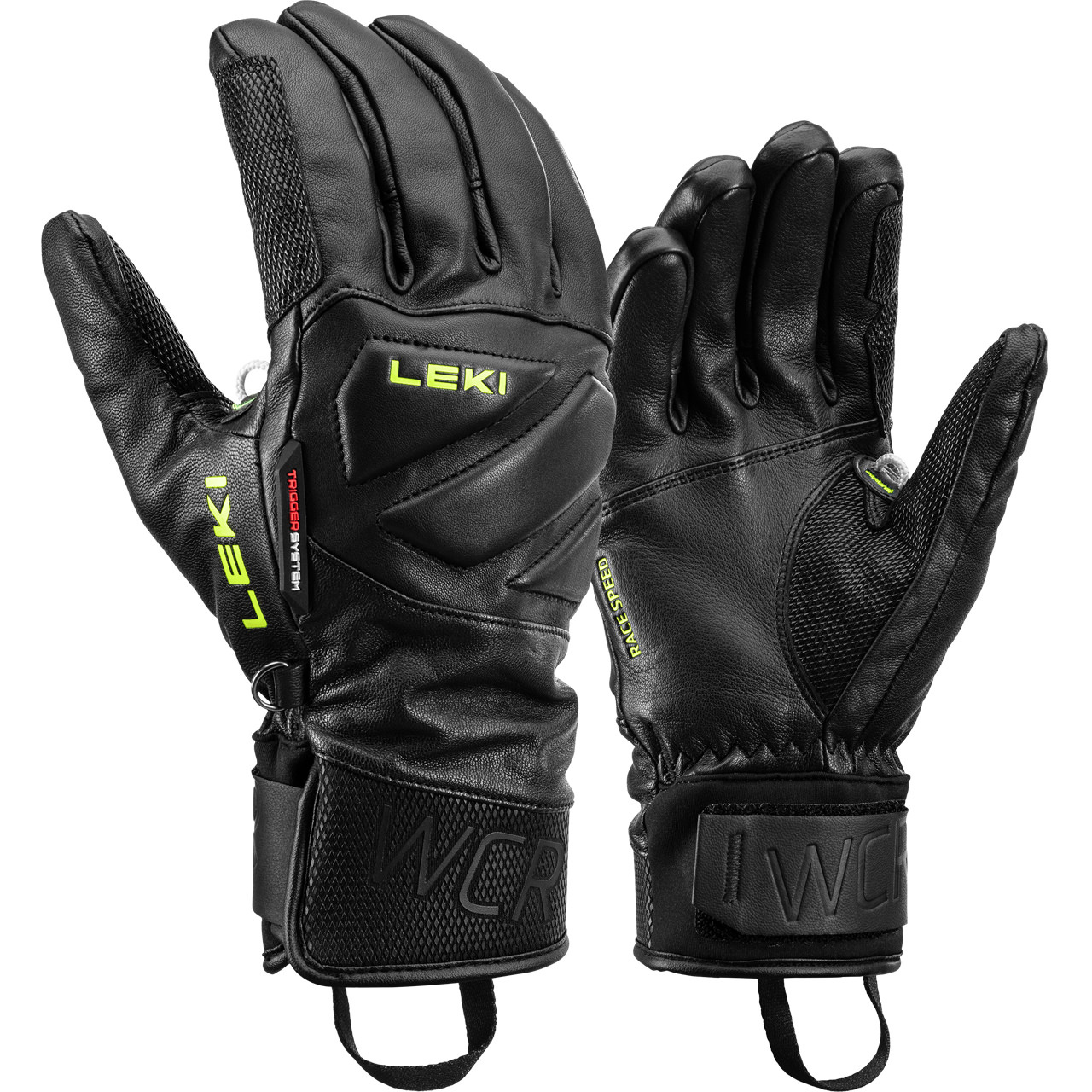 Leki Herren Handschuh WCR VENOM SPEED 3D black/ice lemon von Leki