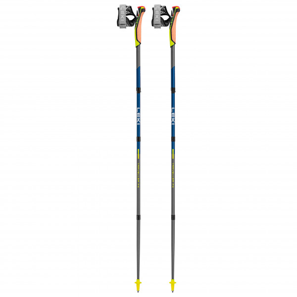 Leki - Traveller FX.One Carbon - Nordic Walking Stöcke Gr 125 cm grau/gelb von Leki