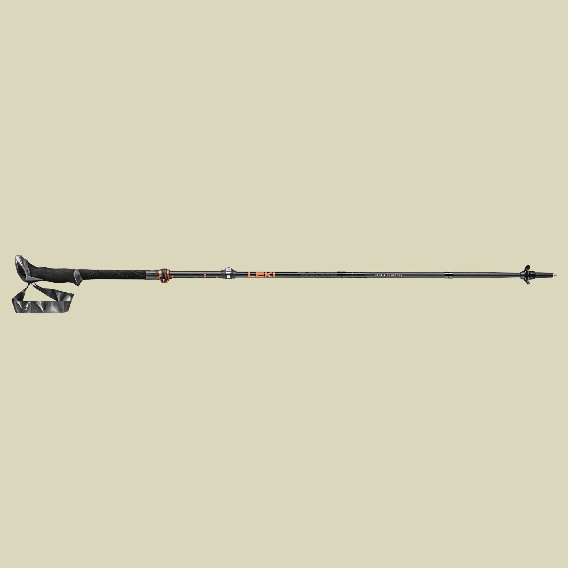 Makalu FX Carbon Länge 110 - 130 cm Farbe black - orange - naturalcarbon Makalu FX Carbon Länge 110 - 130 cm Farbe black - orange - naturalcarbon von Leki