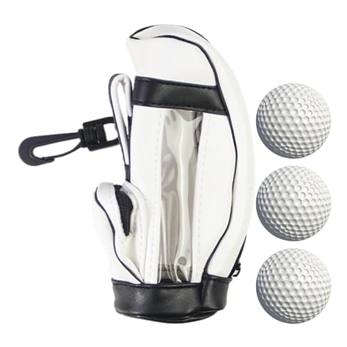Lembeauty Golfballtasche,wasserdichte PU-Golfzubehörtasche mit Reißverschluss | Robuste Balltasche, Minigolf-Balltasche für Erwachsene, Outdoor, Damen von Lembeauty