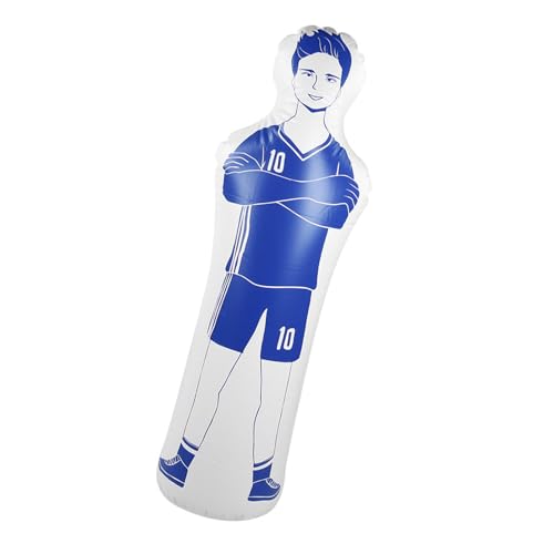 Aufblasbare Fußball-Trainingspuppe Tumbler 40 X 160 cm, Aufblasbare Fußballpuppe 220,46 Pfund Lager Leicht zu Transportieren, für Fußball- und Basketballtraining, Boxen (Blau) von LenTLy