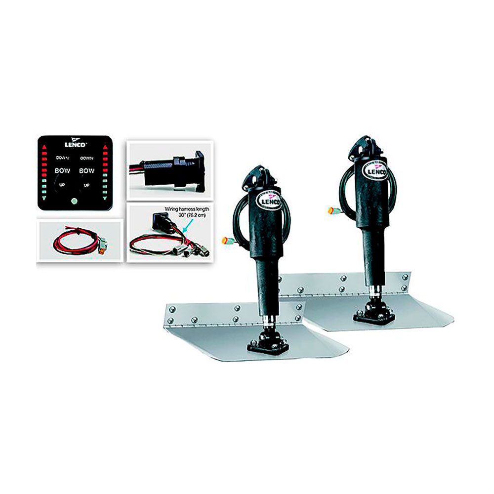 Lenco Trim Tab Set With Led Indicator Switch Silber 228.6 x 304.8 mm Lenco Trim Tab Set With Led Indicator Switch Silber 228.6 x 304.8 mm von Lenco