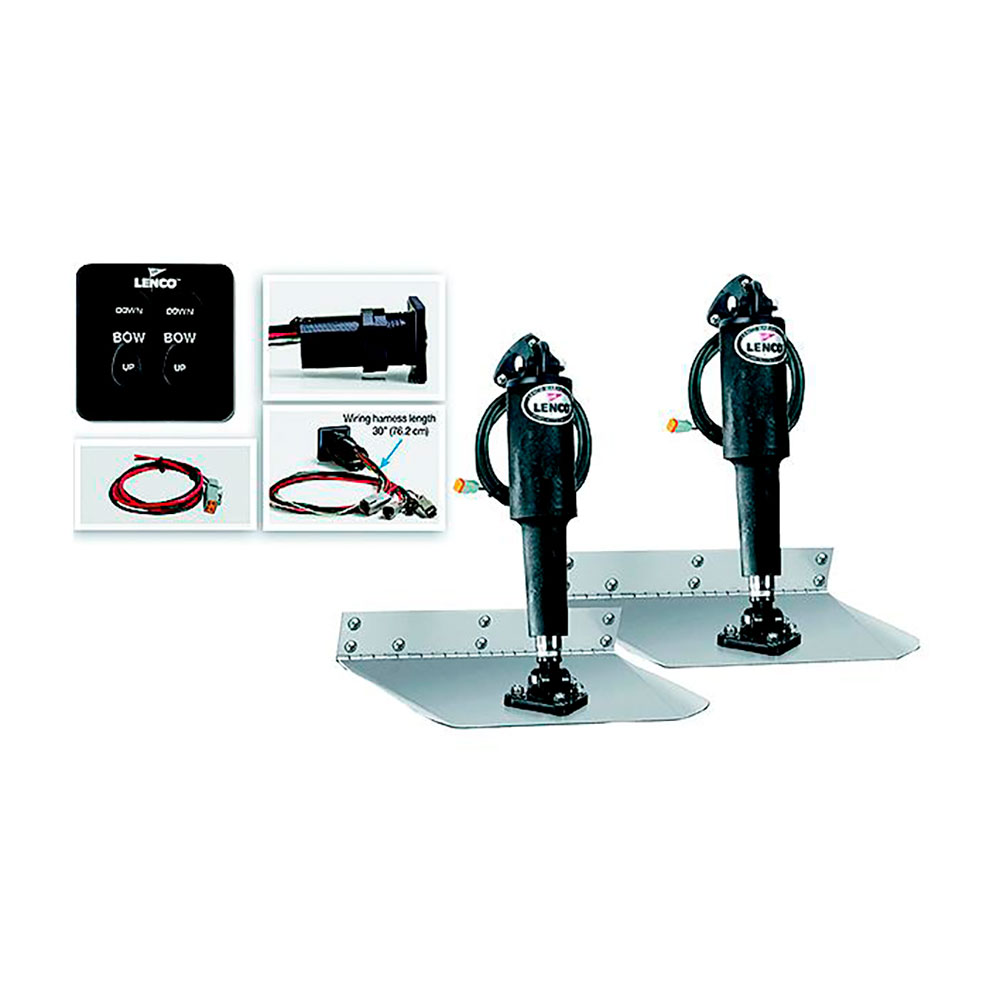 Lenco Trim Tab Set With Standard Tactile Switch Silber 228.6 x 304.8 mm Lenco Trim Tab Set With Standard Tactile Switch Silber 228.6 x 304.8 mm von Lenco