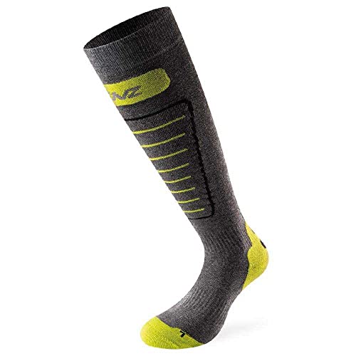 Lenz 1.0 Skiing Socken (Grey/Yellow,35-38) von Lenz