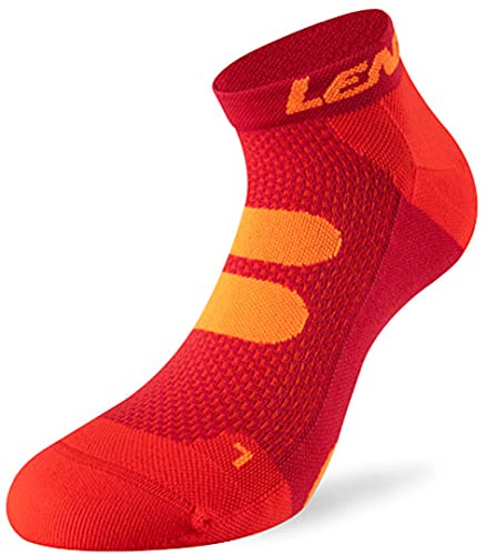 Lenz 5.0 Short Kompression Socken (Red/Orange,35-38) von Lenz