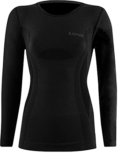 Lenz Damen Funktionsshirt Langarm 6.0, Schwarz, L, 243 von Lenz