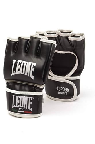 LEONE 1947, Kontakt MMA-Handschuhe, Unisex-Erwachsene, Schwarz, M, GP095 von LEONE 1947