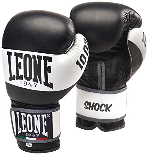 LEONE 1947, Shock-Boxhandschuhe, Unisex-Erwachsene, Schwarz, 16 OZ, GN047 von LEONE 1947