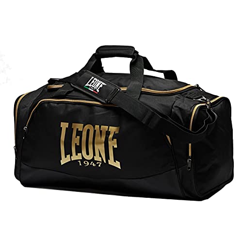 Leone 1947 Sporttasche Pro Bag Schwarz/Gold - Große Trainingstasche Gym Tasche für Kampfsport Fitness Boxen Muay Thai Fitness von Leone1947