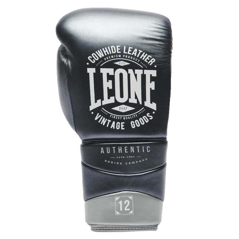 Leone1947 Authentic 2 Leather Boxing Gloves Grau 16 oz von Leone1947