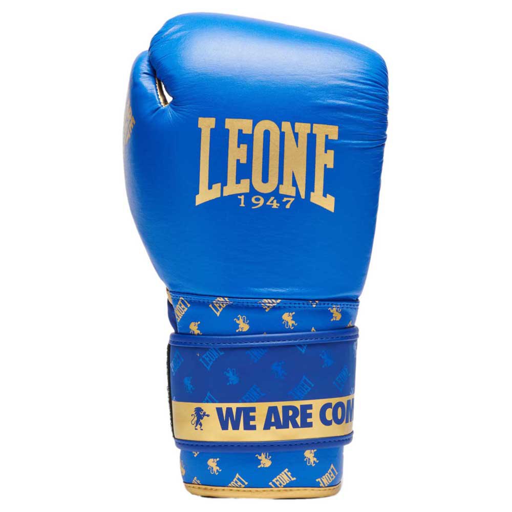 Leone1947 Dna Leather Artificial Boxing Gloves Blau 10 oz Leone1947 Dna Leather Artificial Boxing Gloves Blau 10 oz von Leone1947
