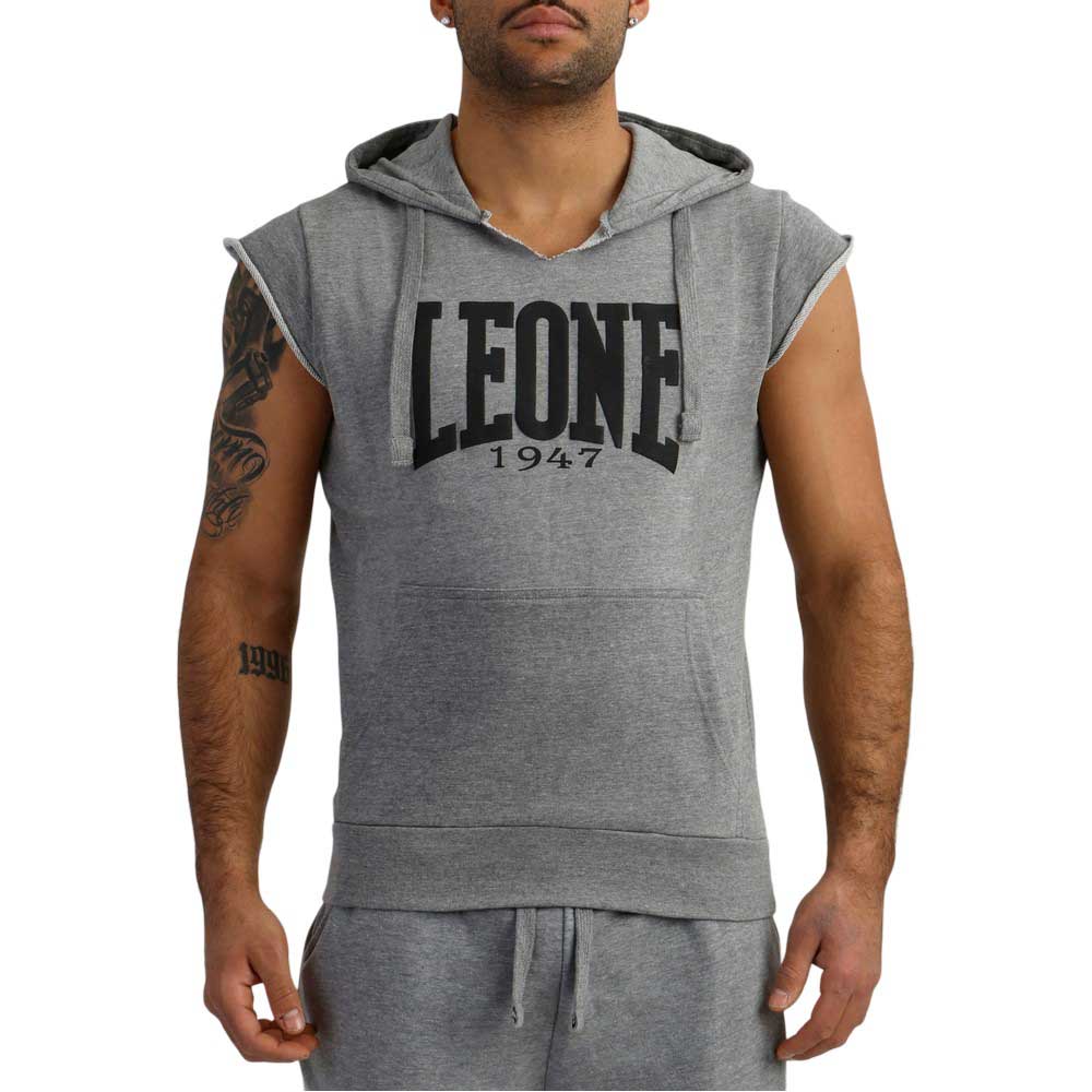 Leone1947 Logo Sleeveless Hoodie Grau S Mann Leone1947 Logo Sleeveless Hoodie Grau S Mann von Leone1947