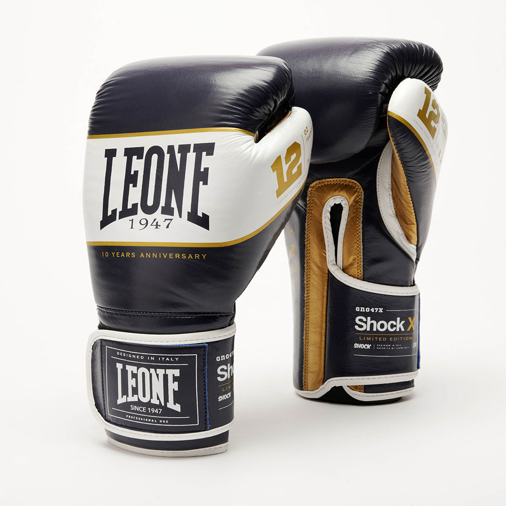 Leone1947 Shock X Artificial Leather Boxing Gloves Blau EU 39 von Leone1947