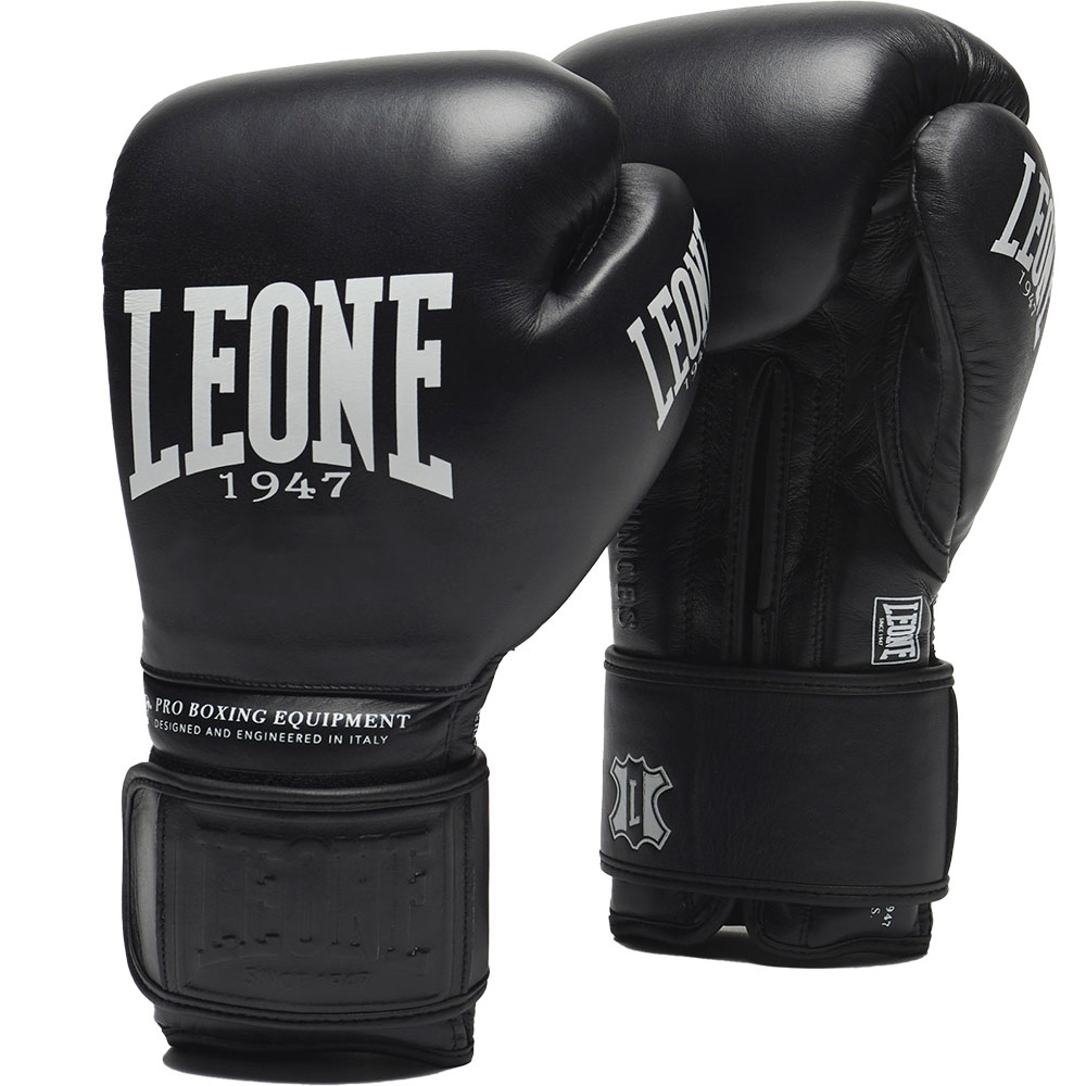 Leone1947 The Greatest Laces Leather Boxing Gloves Schwarz 18 Oz Leone1947 The Greatest Laces Leather Boxing Gloves Schwarz 18 Oz von Leone1947
