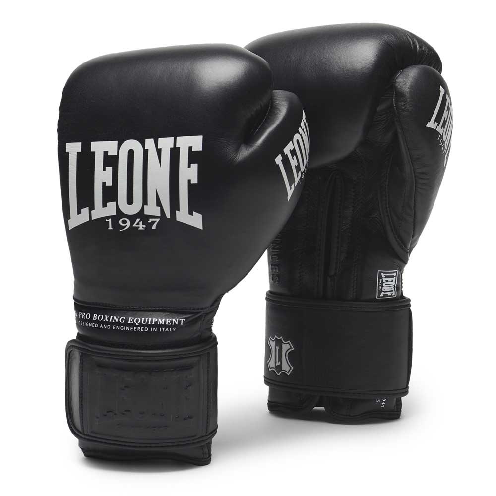 Leone1947 The Greatest Leather Boxing Gloves Schwarz 18 oz Leone1947 The Greatest Leather Boxing Gloves Schwarz 18 oz von Leone1947